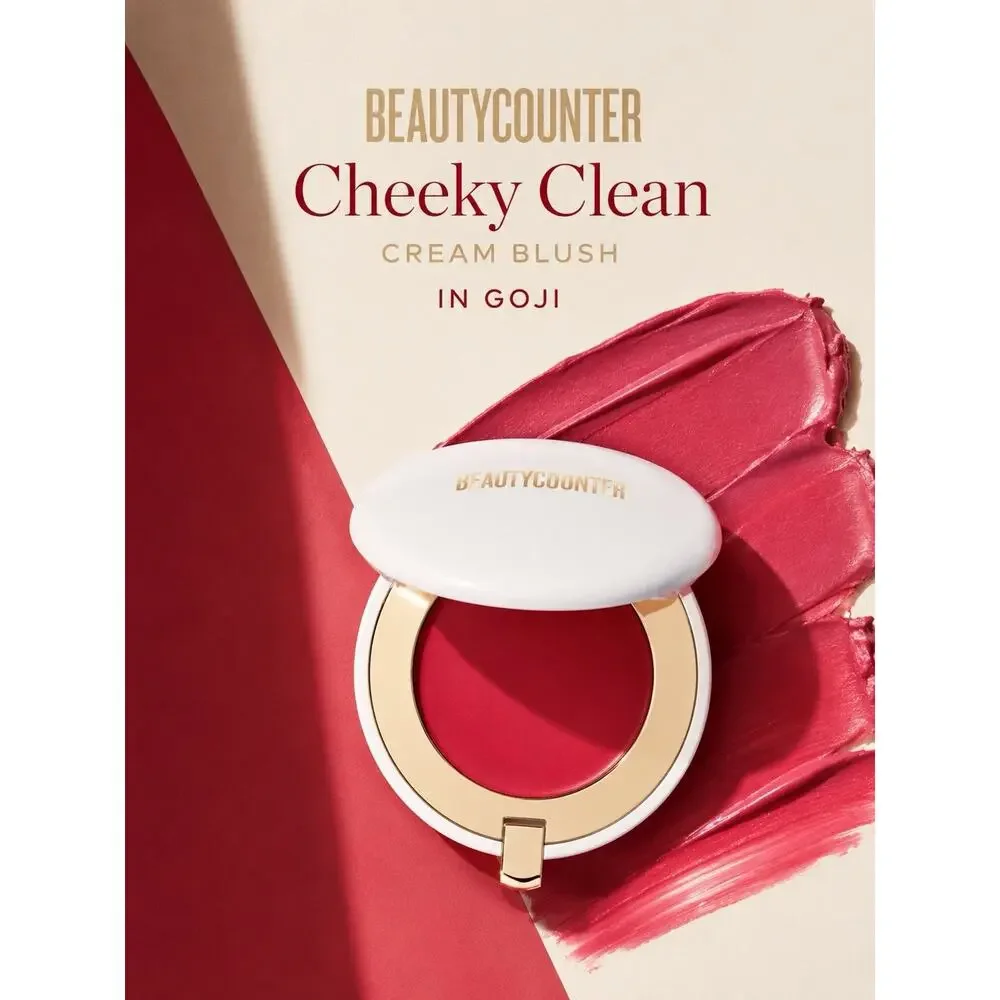 Beautycounter Cheeky Clean Cream Single Blush Goji .15 Oz.New In Box